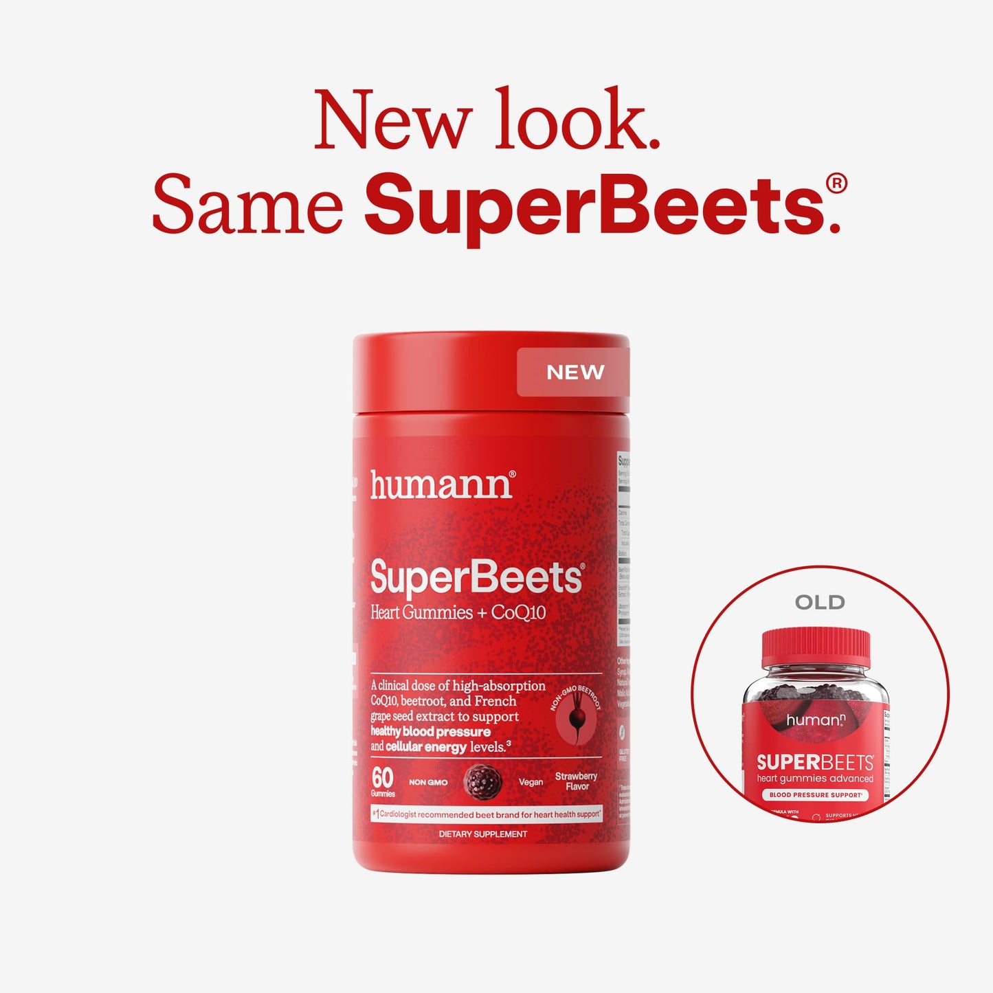 HumanN SuperBeets 3-in-1 Heart Gummies Gummy 60 Count