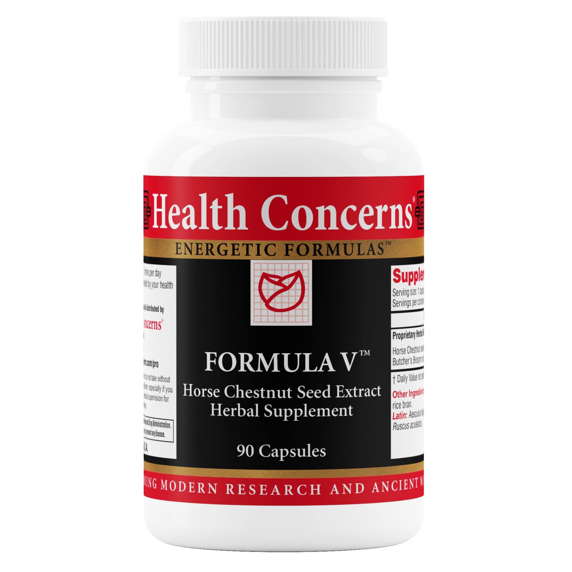 Health Concerns Formula V – Blood Flow & Circulation Support Supplement – Vein Health for Swelling, Leg Cramps, Varicose Veins, Inflammation & Heavy Legs – Chinese Herbal Formula Capsules 90