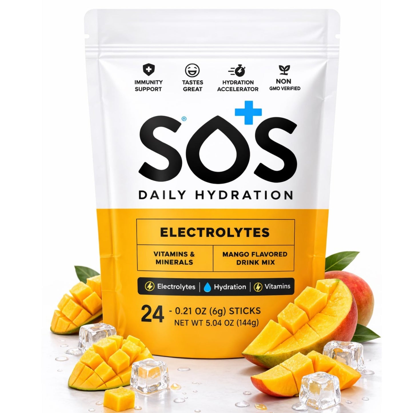 SOS Hydration Electrolyte Powder Sticks 5.5 oz