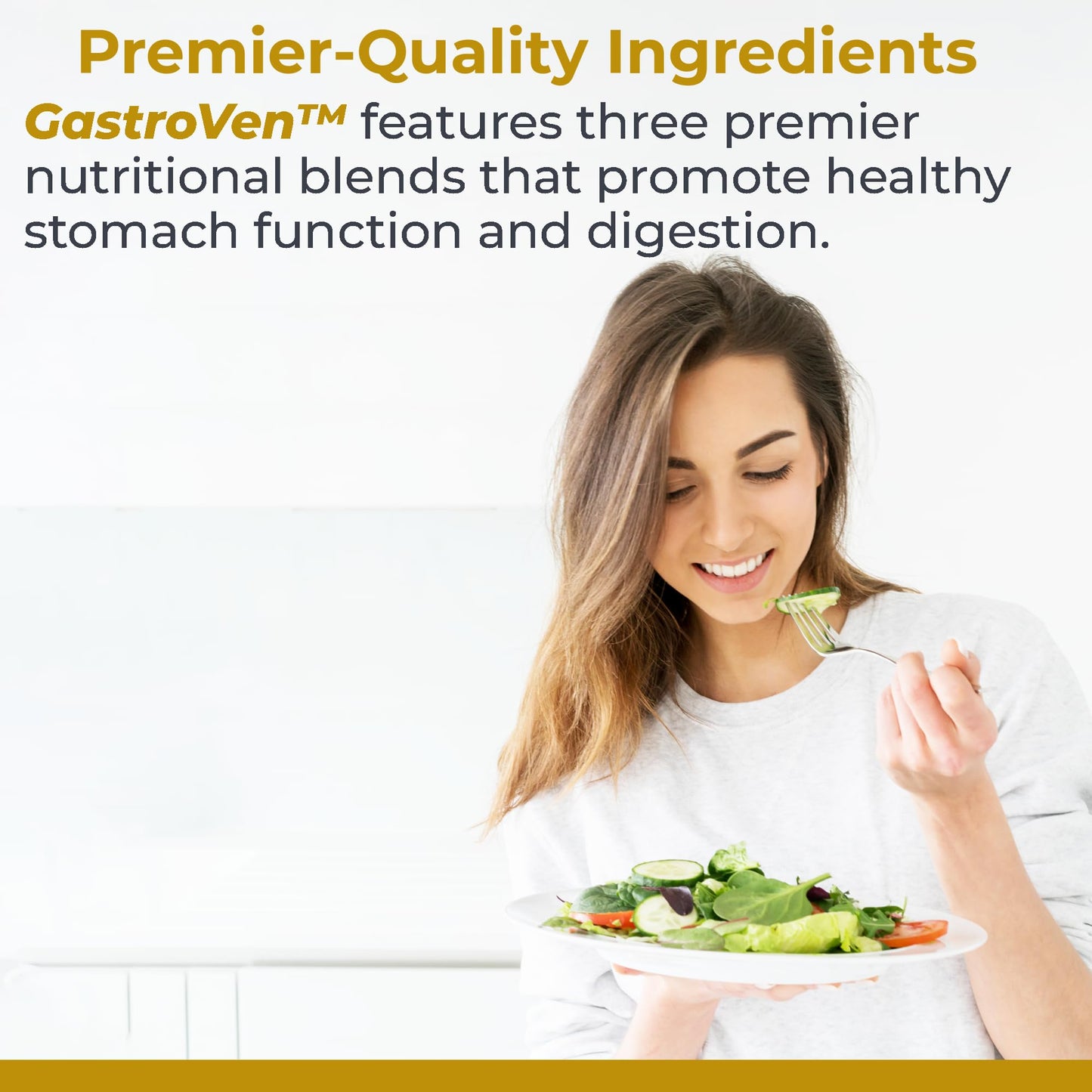 Premier Research Labs GastroVen - Digestive Enzymes for Women & Men, Digestive Health Supplement, Supports Healthy Gut Microbiome w/Bromelain, Ginger Capsule 60