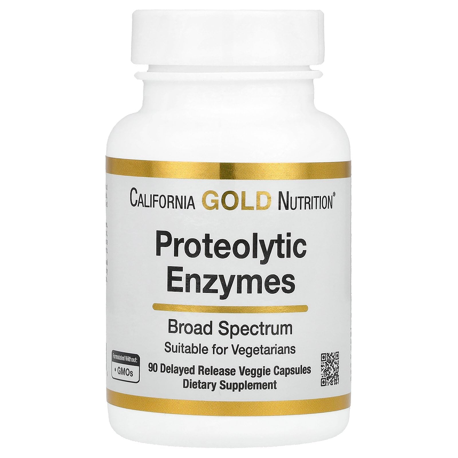 California Gold Nutrition Proteolytic Enzymes, 90 Capsules