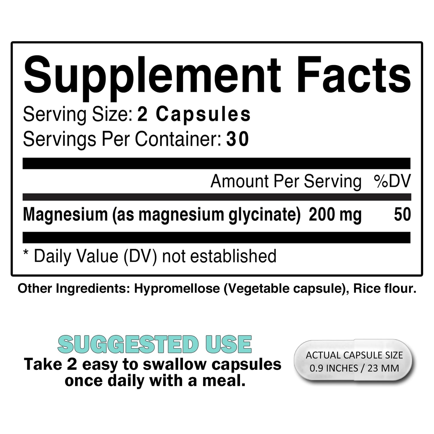 Beneplanta Magnesium Glycinate 200mg Chelated - High Absorption Sleep Support Supplement - Non-Laxative Gentle Formula, 60 Capsules