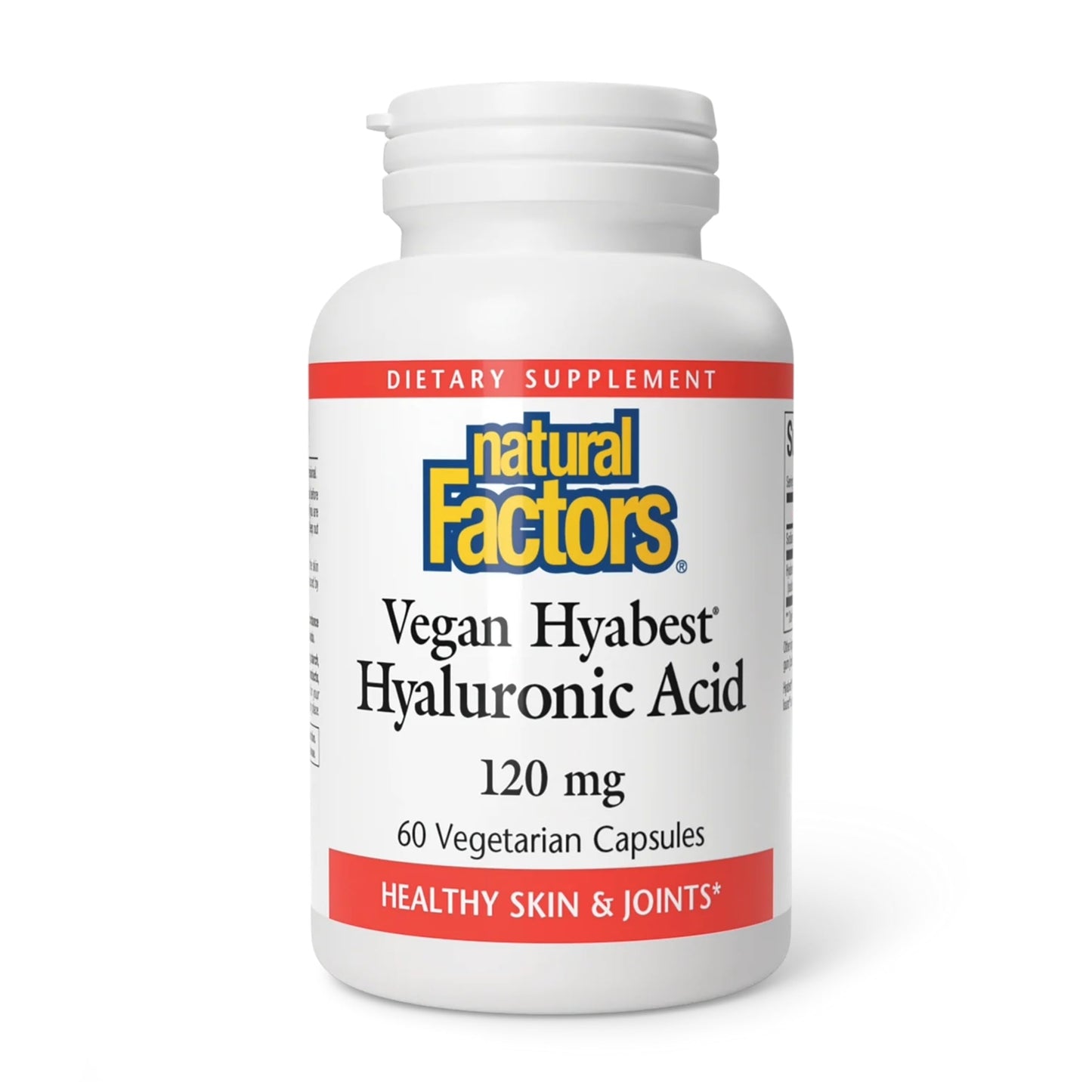 Natural Factors Hyabest Hyaluronic Acid Capsule, 60 Vegetarian Capsules