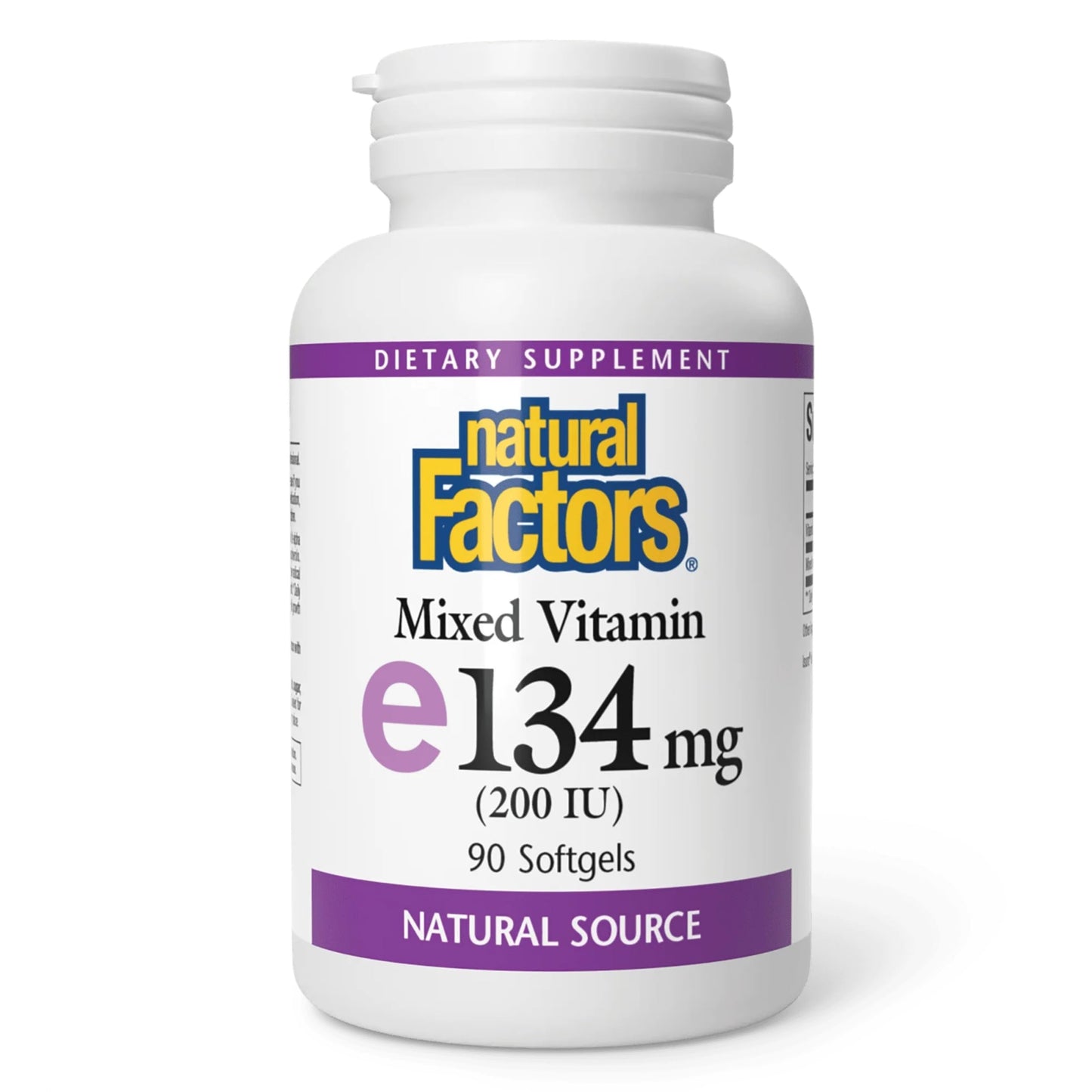 Natural Factors Mixed Vitamin E 134 mg (200 IU) Softgels 90 Count