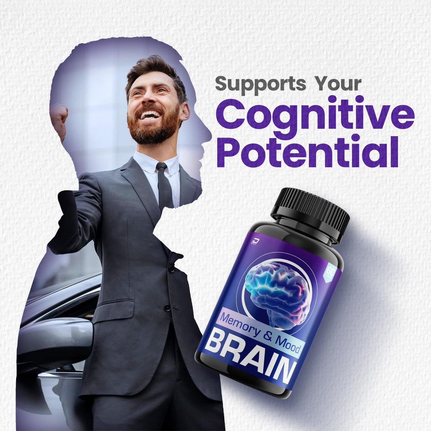 Indelo Memory Mood Supplement Capsules, 60 Capsules