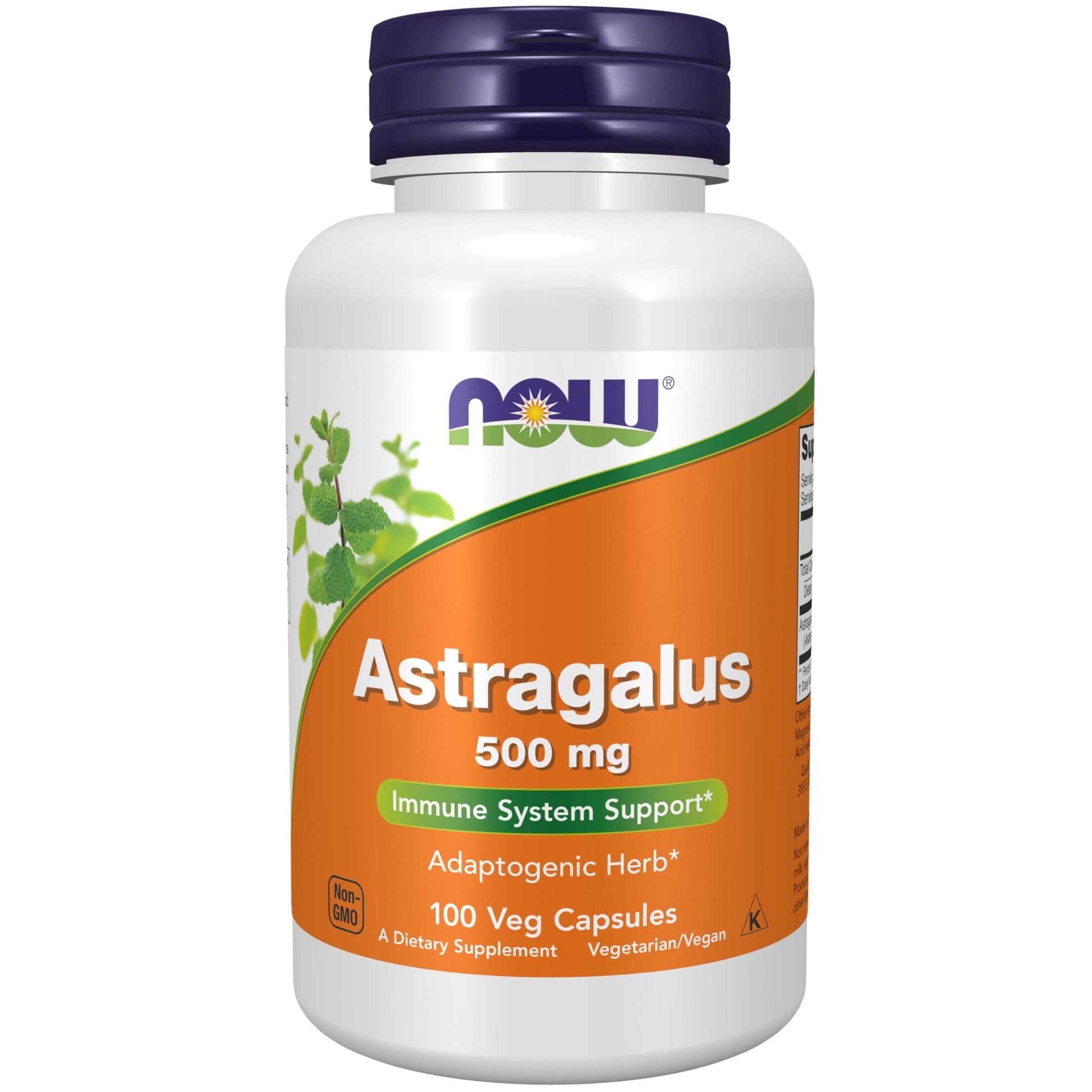 NOW Foods Astragalus 500 mg Capsule, Immune System Support, 100 Count