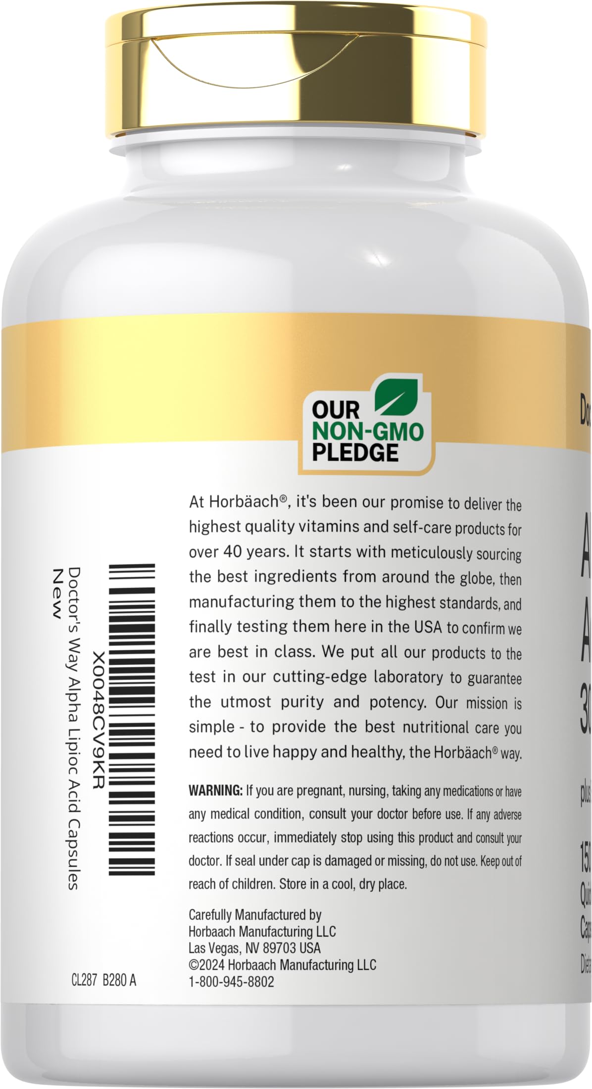 Doctor's Way Alpha Lipoic Acid 300mg Capsule, 150 Capsules