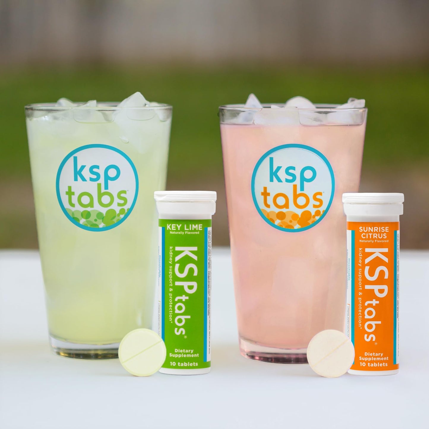 KSPtabs Lime & Citrus All Natural Hydration & Kidney Health Supplement to Combat Calcium Oxalate Crystal Formation, 80 Tablets