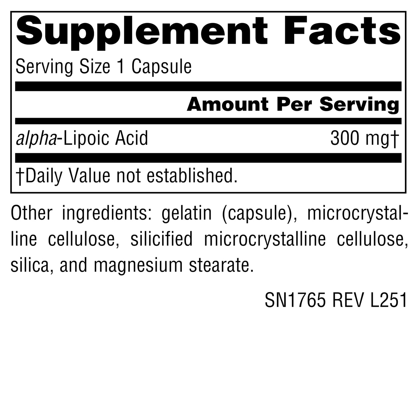 Source Naturals Alpha Lipoic Acid 300 mg Capsules, 120 Count
