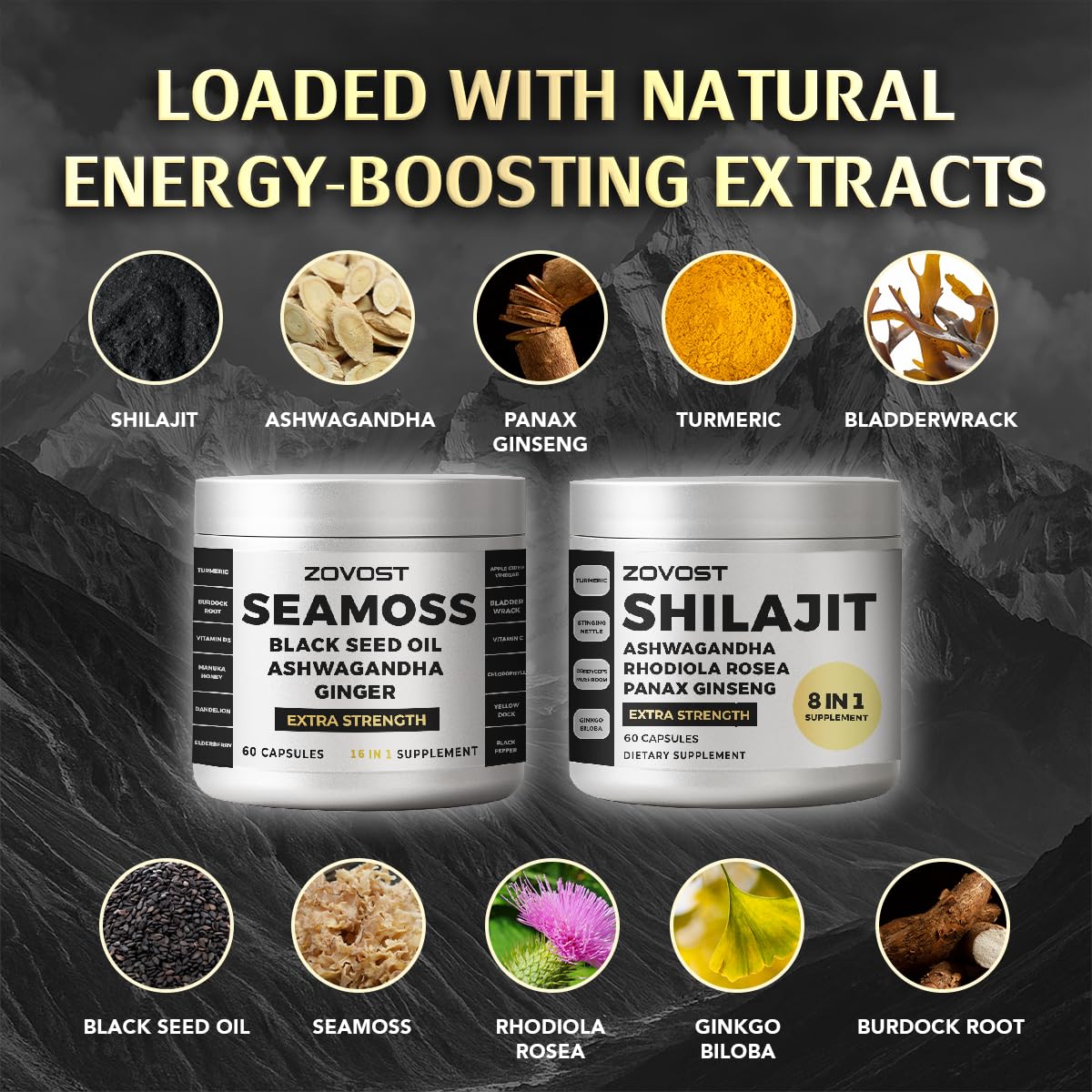 ZOVOST Superblend Daily Wellness Supplement 24-in-1 Capsule 60 Count