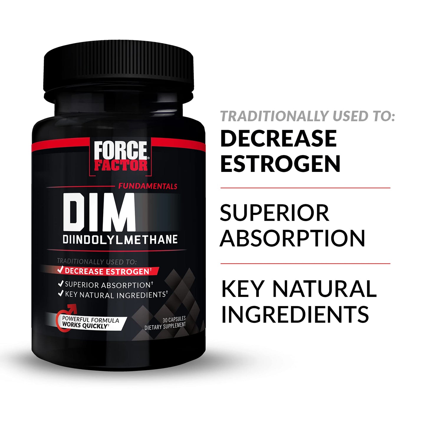 Force Factor DIM 300mg Diindolylmethane Capsules, 90 Capsules