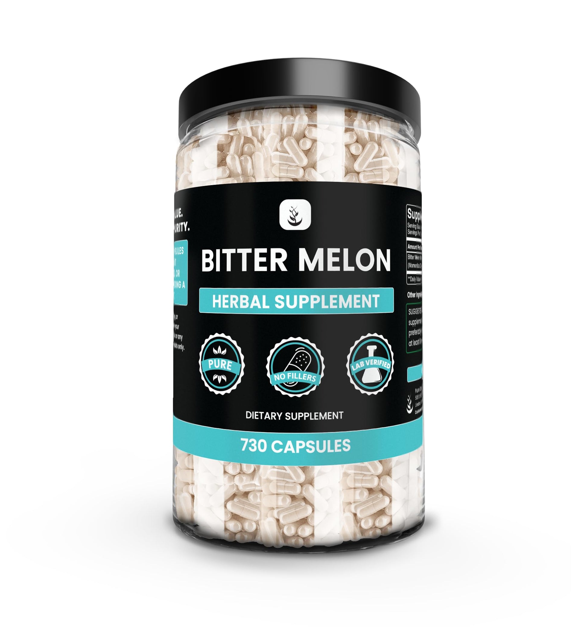 Pure Organic Ingredients Bitter Melon Extract Capsules 730