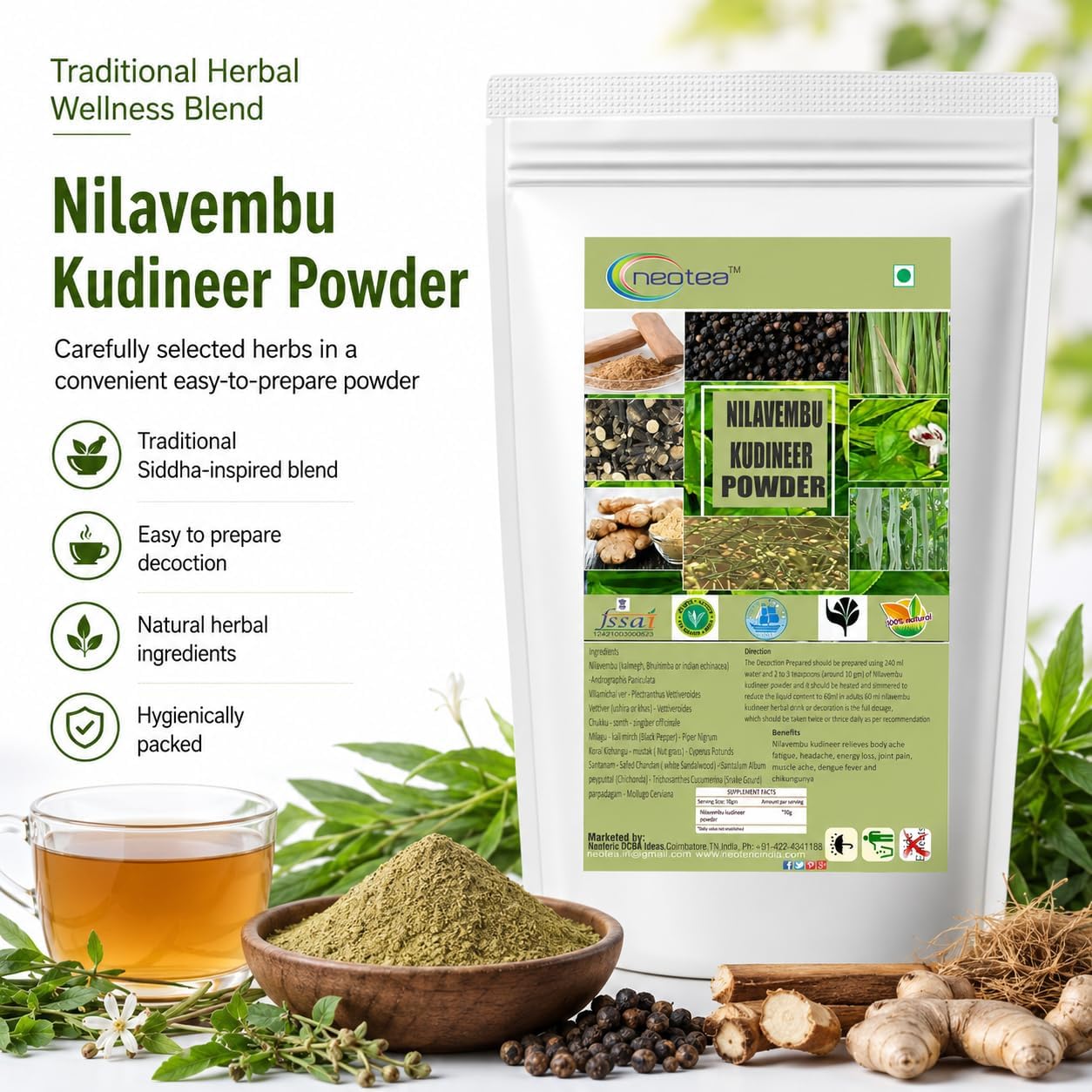 neotea Kalmegh Powder 3.52 Ounce