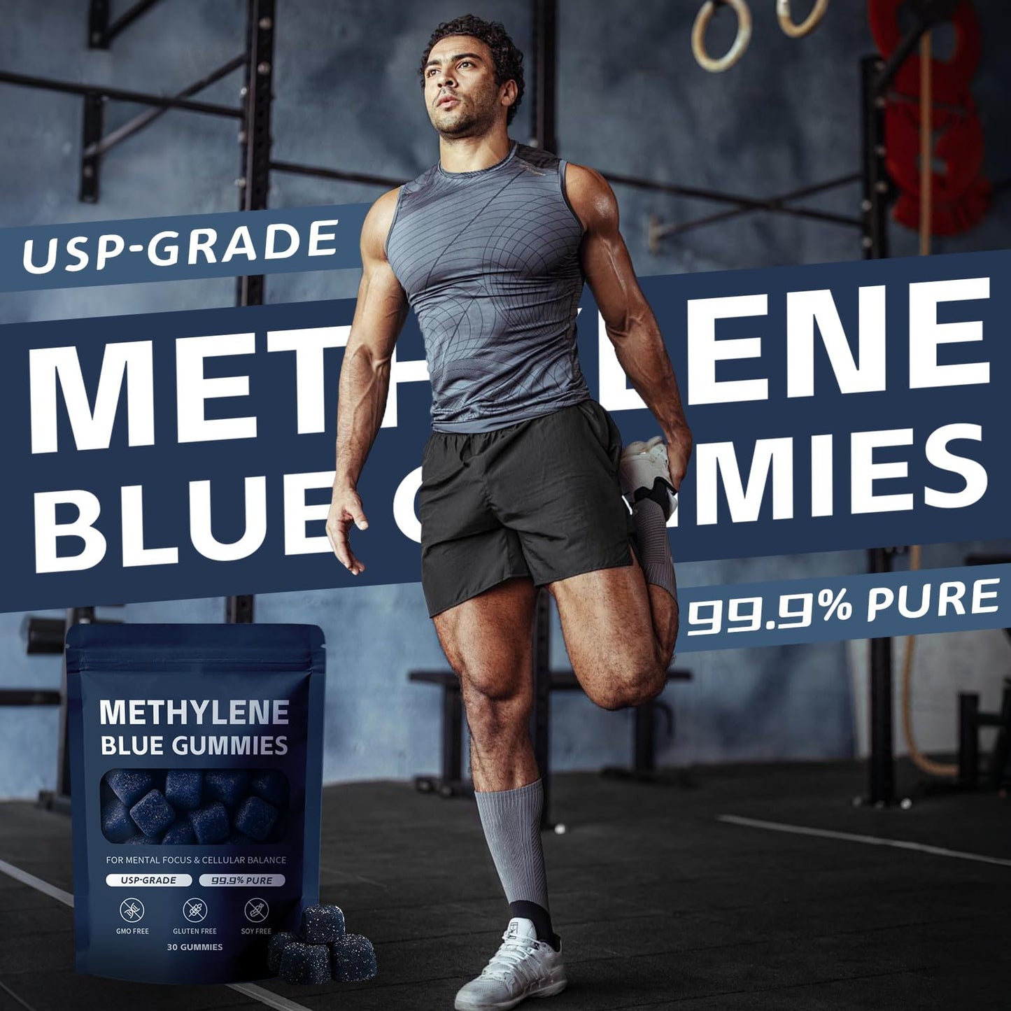 BITYEYE Methylene Blue Gummies, Gummy, 1 Pack