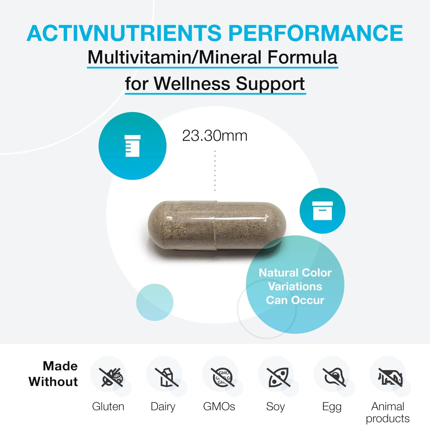 XYMOGEN ActivNutrients Performance Multivitamin & Multimineral Formula 120 Capsules