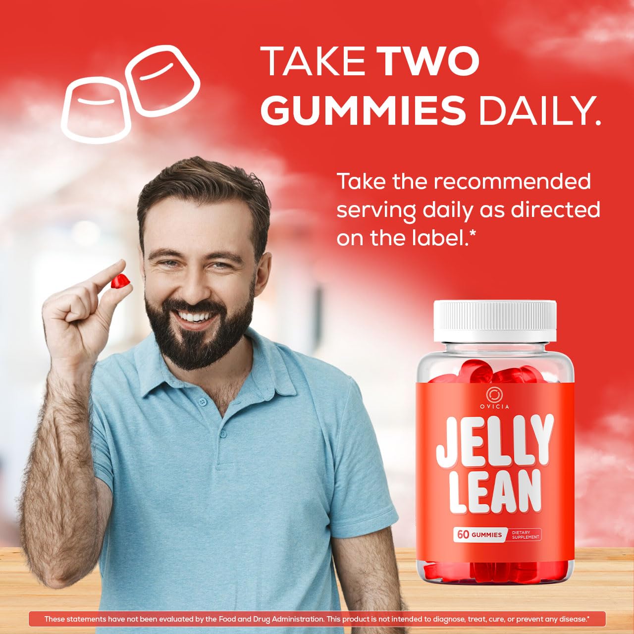 OVICIA Jelly Lean Gummies 120 Gummies