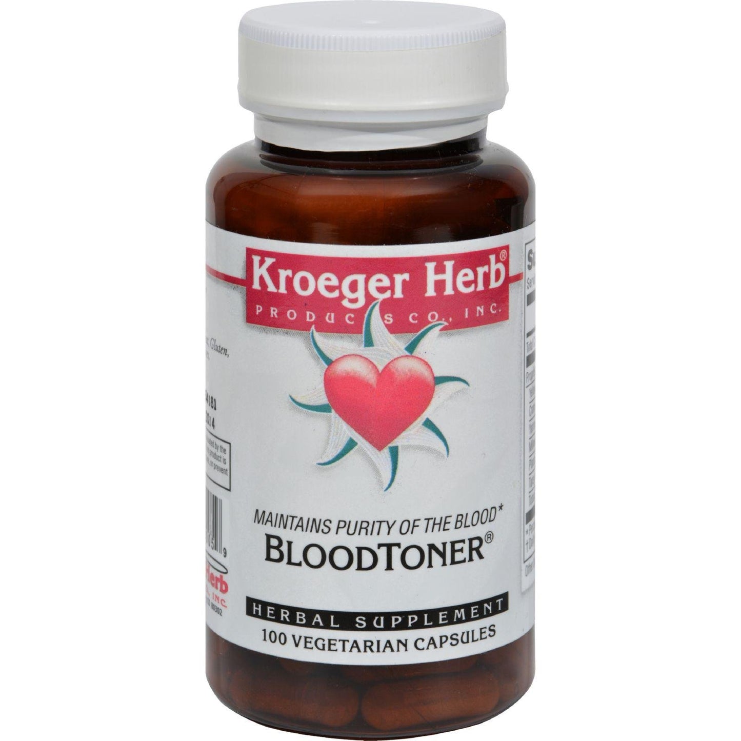 Kroeger Herb Products Blood Toner Capsule 100 Count