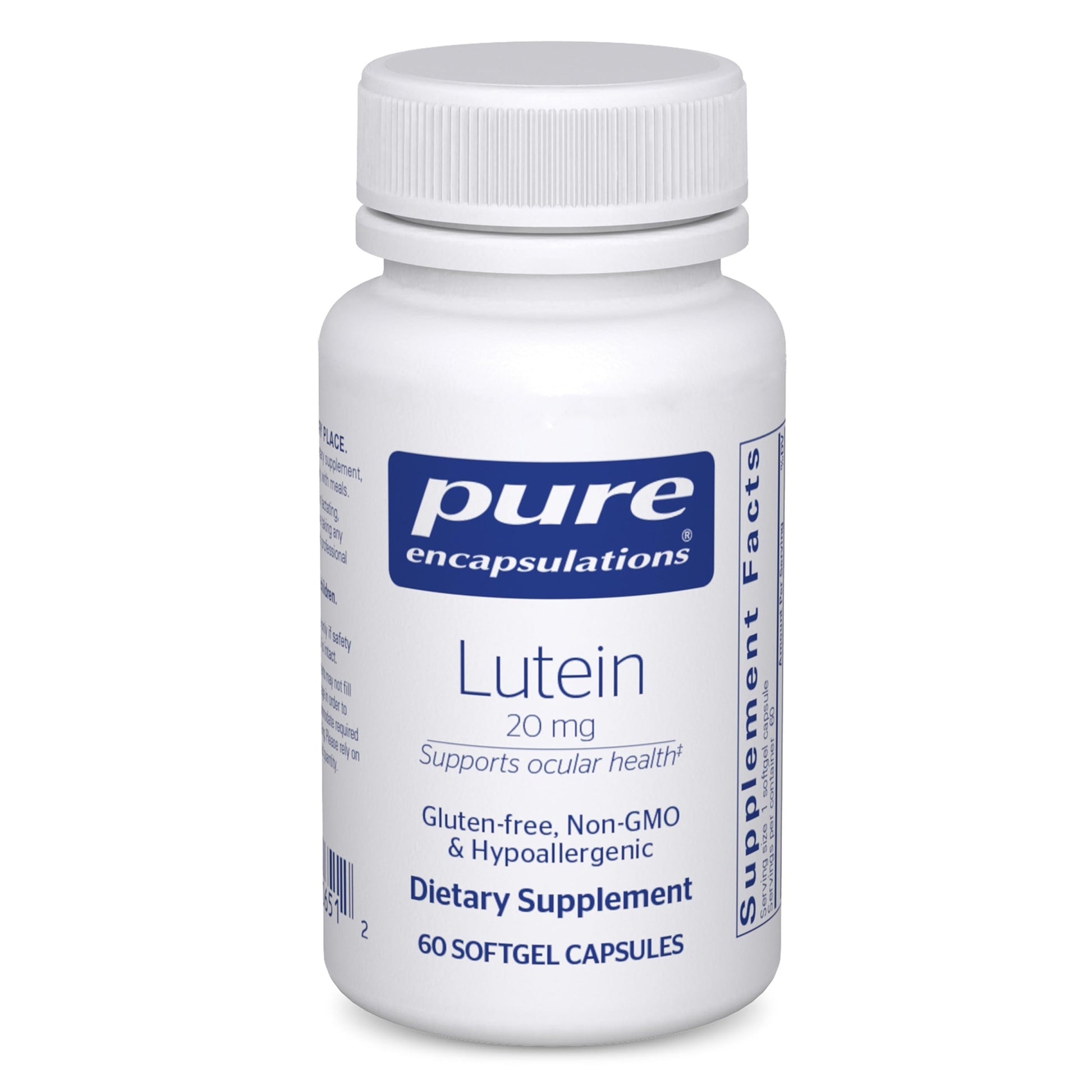 Pure Encapsulations Lutein 20 mg Softgel 60