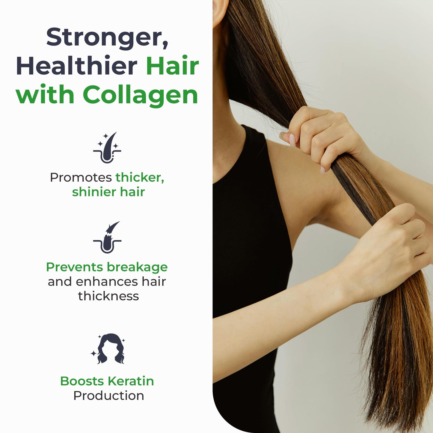 NATFUL Collagen Peptides Powder – Hydrolyzed Bovine Collagen with Vitamin C, Hyaluronic Acid, Zinc & B3 – Type 1 & 3 Unflavored Protein Powder for Women & Men Hair, Skin, Nails, Joints, 17.6 oz