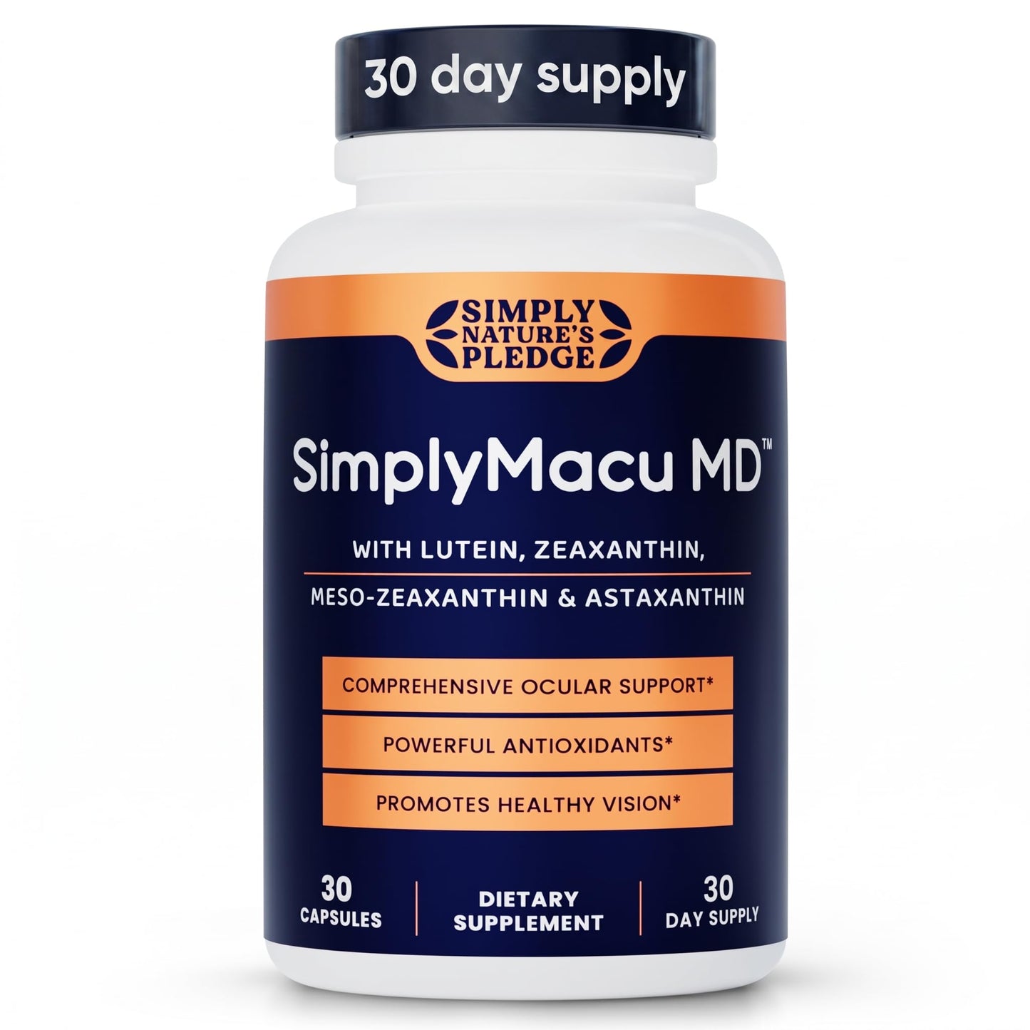 Simply Nature's Pledge Macu MD Vision Support Capsules, 30 Capsules