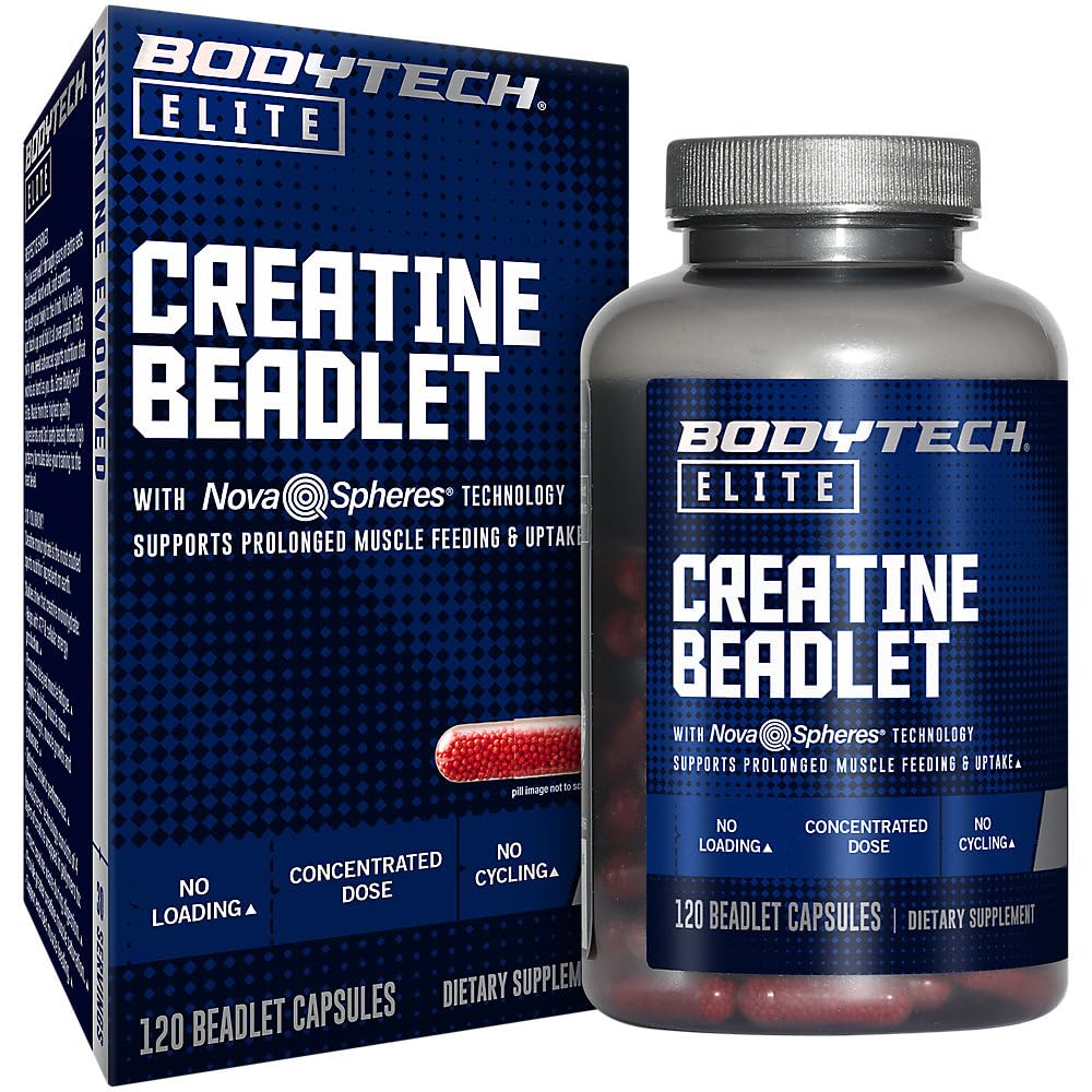 BodyTech Elite Creatine Beadlet Capsule 120 Count