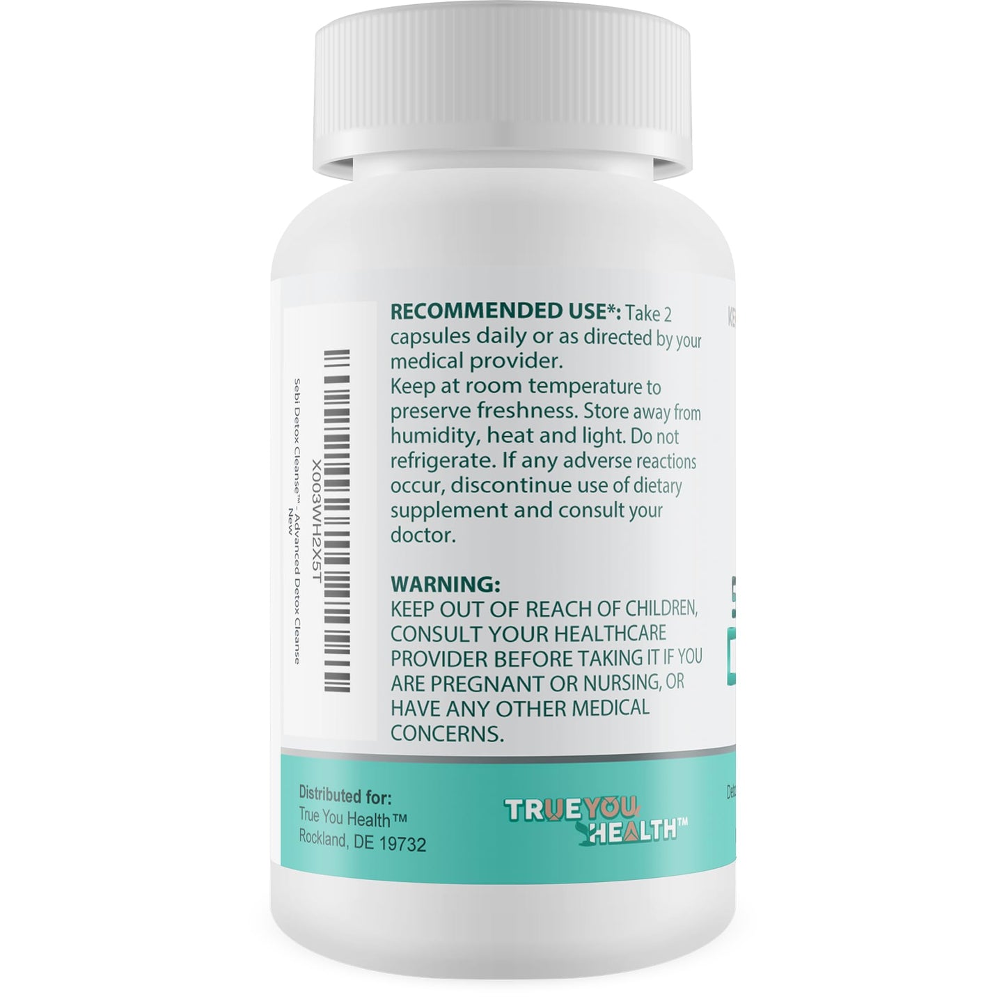 True You Health Sebi Detox Cleanse Advanced Detoxification Support Capsule 1 Count