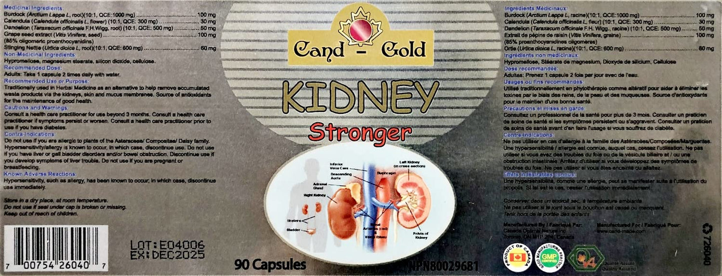 Cand-Gold Kidney Stronger 90 Capsules