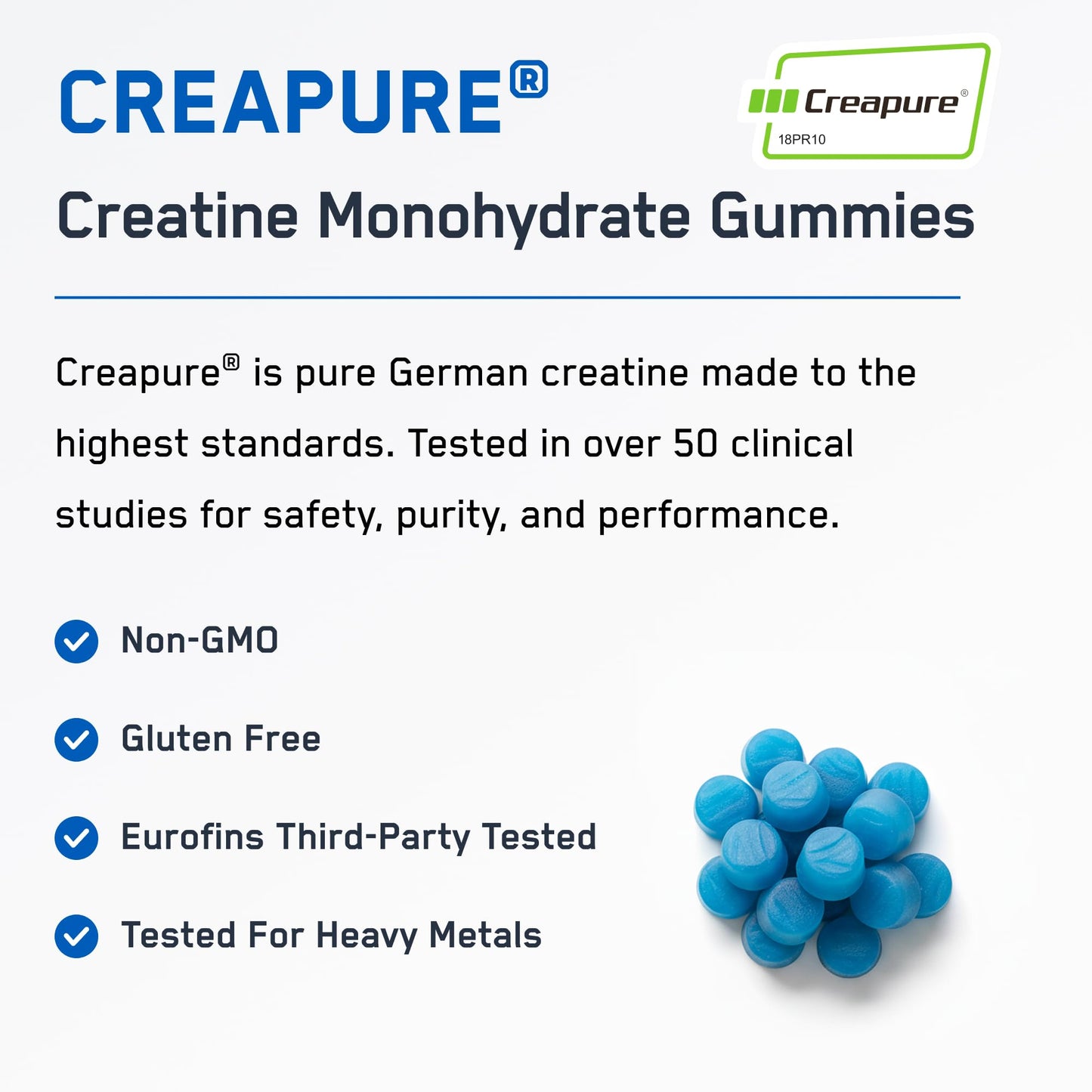 SteelFit Creapure Creatine Monohydrate Gummies, 120 Gummies