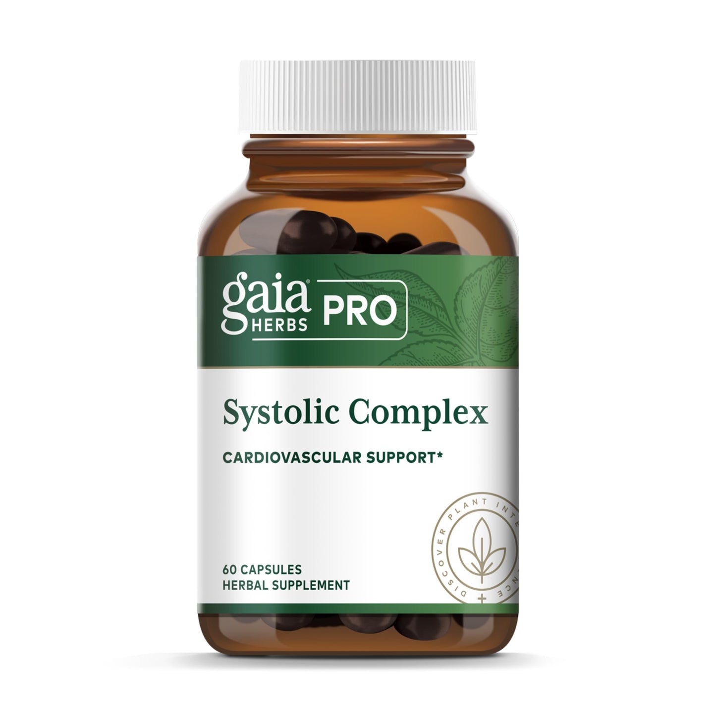 Gaia Herbs PRO Systolic Complex Cardiovascular Support Supplement, 60 Capsules