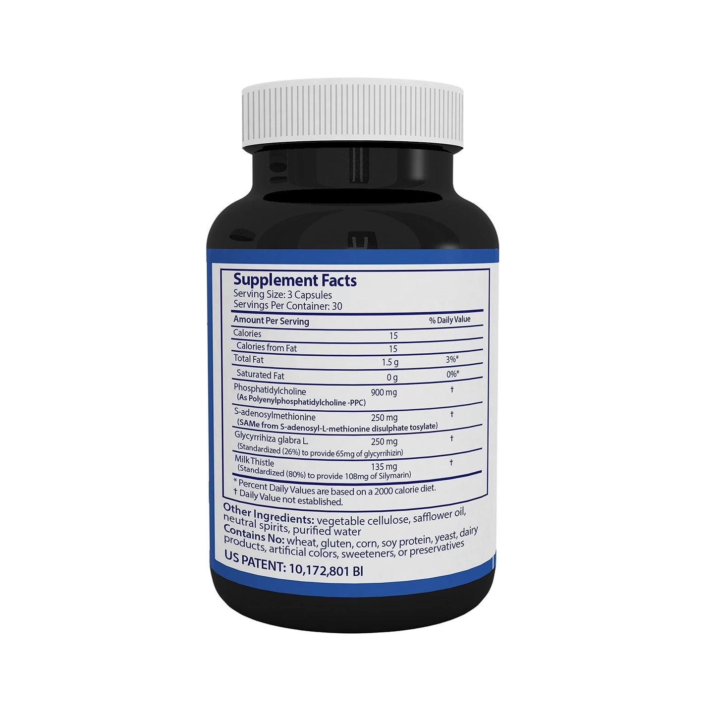 Nutrasal LiverFlo Liver Support PPC Polyenylphosphatidylcholine S-adesnosylmethionine Glycyrrhetinic Acid Silymarin Capsules, 90 Count