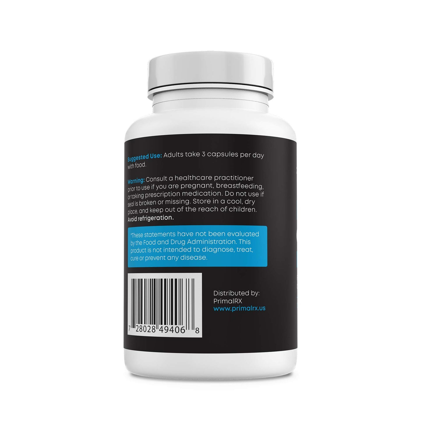 PRIMALRX Grass Fed Bovine Cartilage Collagen Capsules 90 Capsules
