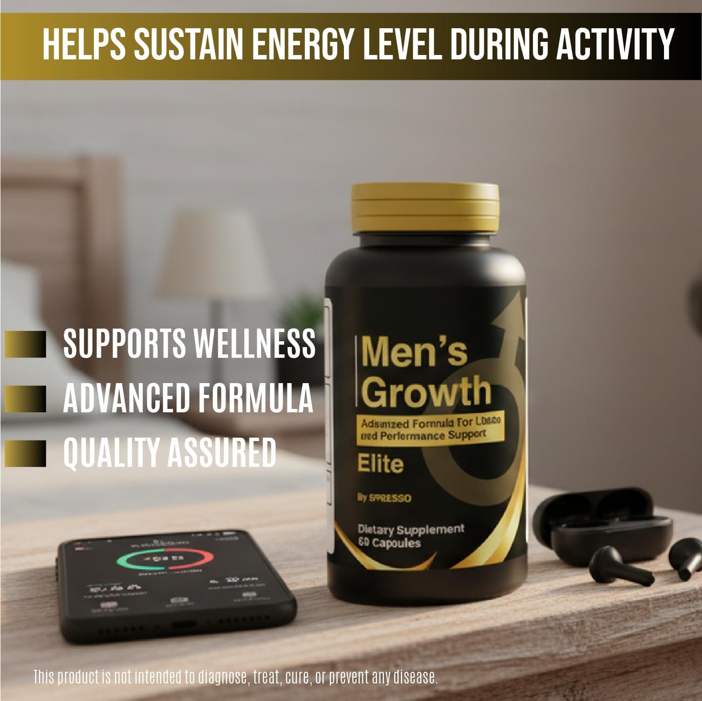 SPRESSO Mens Growth Supplement 60 Capsules