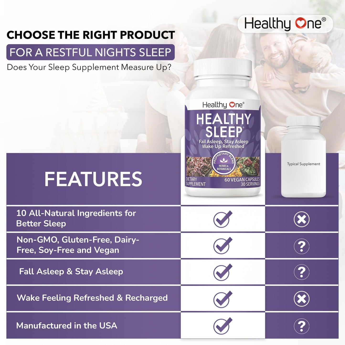 Healthy One Healthy Sleep Capsule, 120 Count
