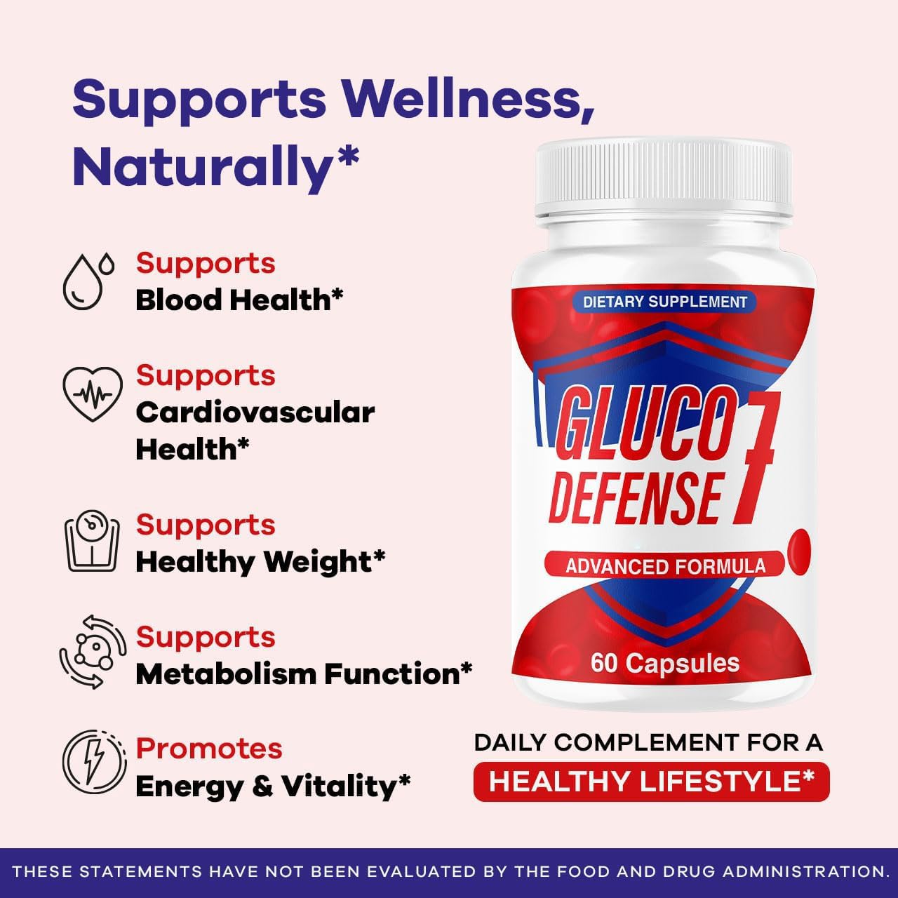Valdivia GlucoDefense 7 Capsules, 120 Capsules