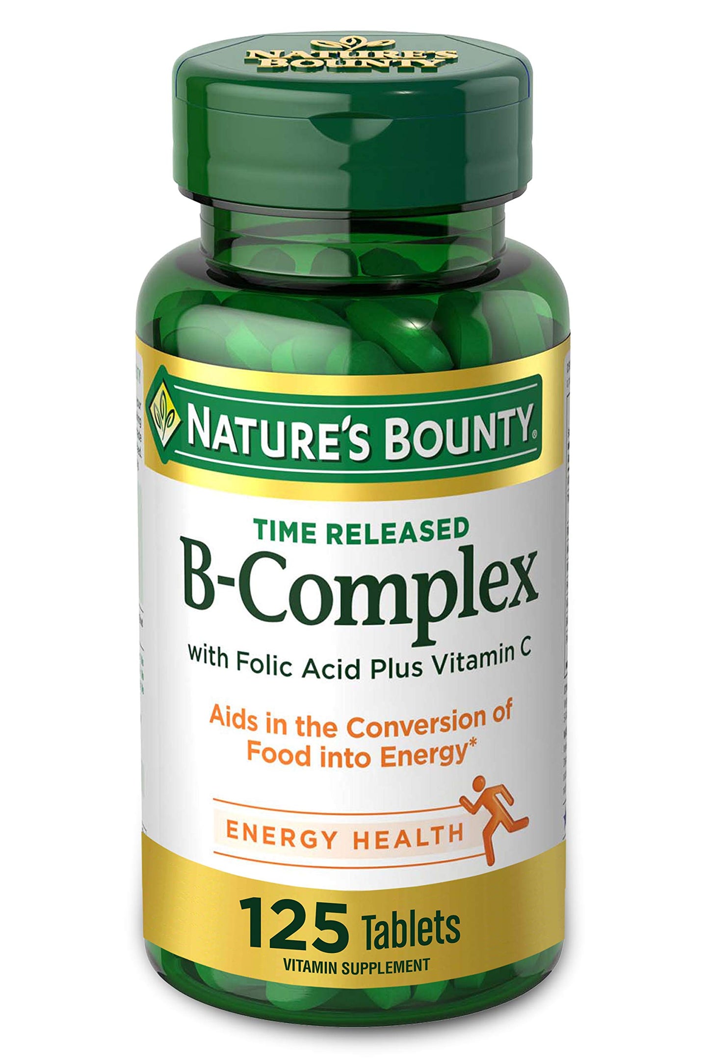 Nature's Bounty Vitamin B Complex with Vitamin C 125 Tablets