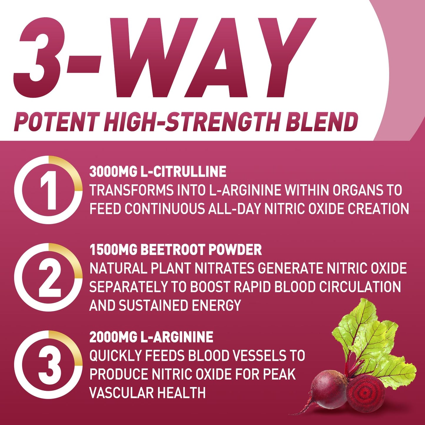 Qmiozzy Nitric Oxide Supplement - Beet Root Powder with L-Citrulline & L-Arginine, Powder, 8.82 Ounce