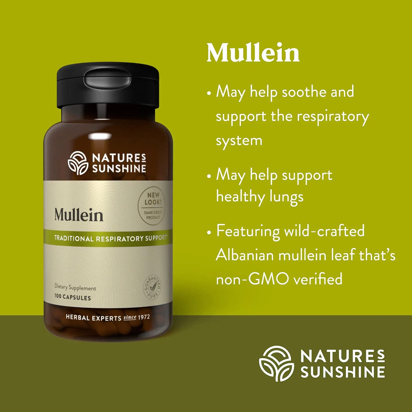 Nature's Sunshine Mullein Capsules 100