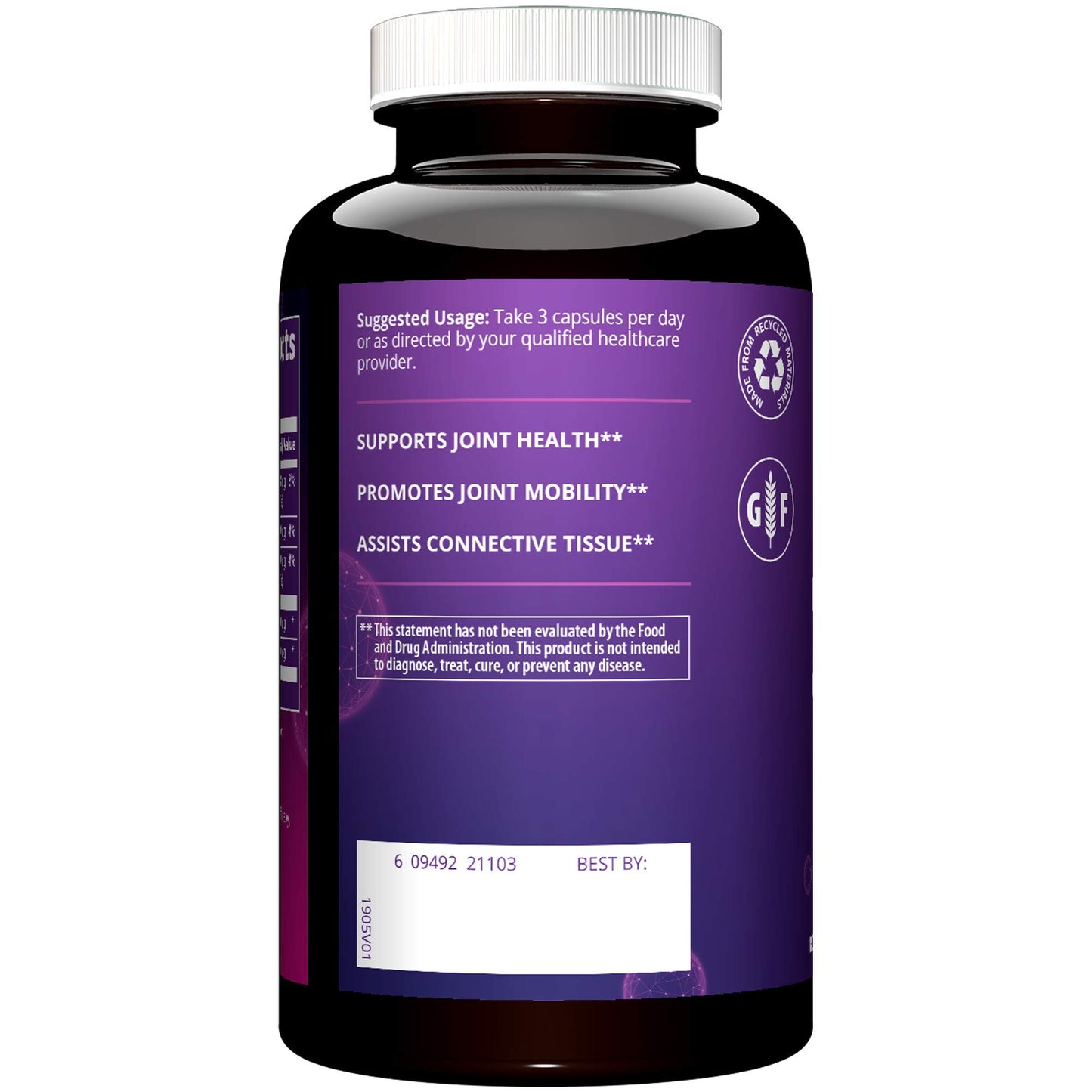 MRM Glucosamine 1500mg & Chondroitin Sulfate 1200mg Capsules, 180 Count