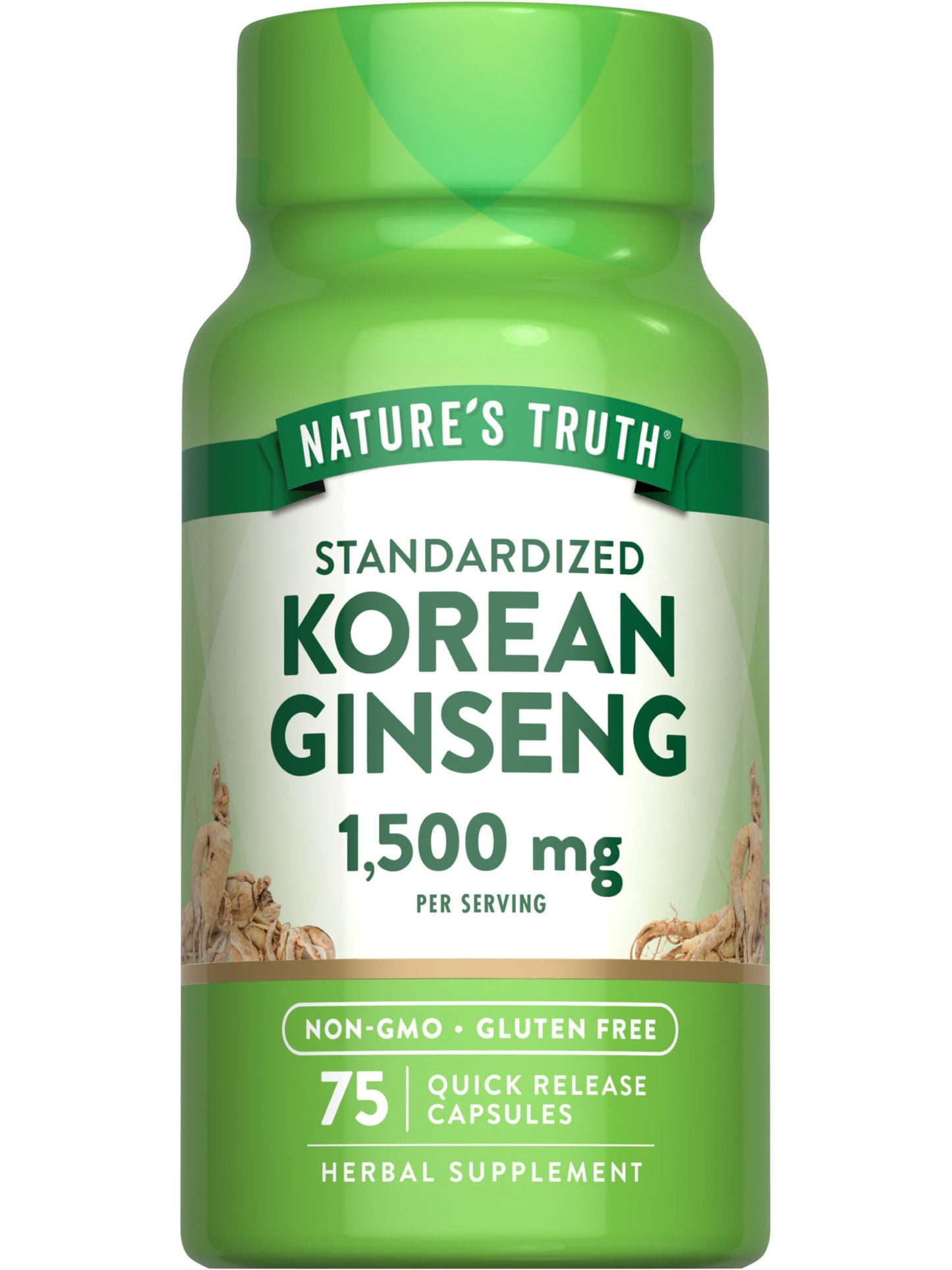 Nature's Truth Korean Ginseng Capsules 75 Count