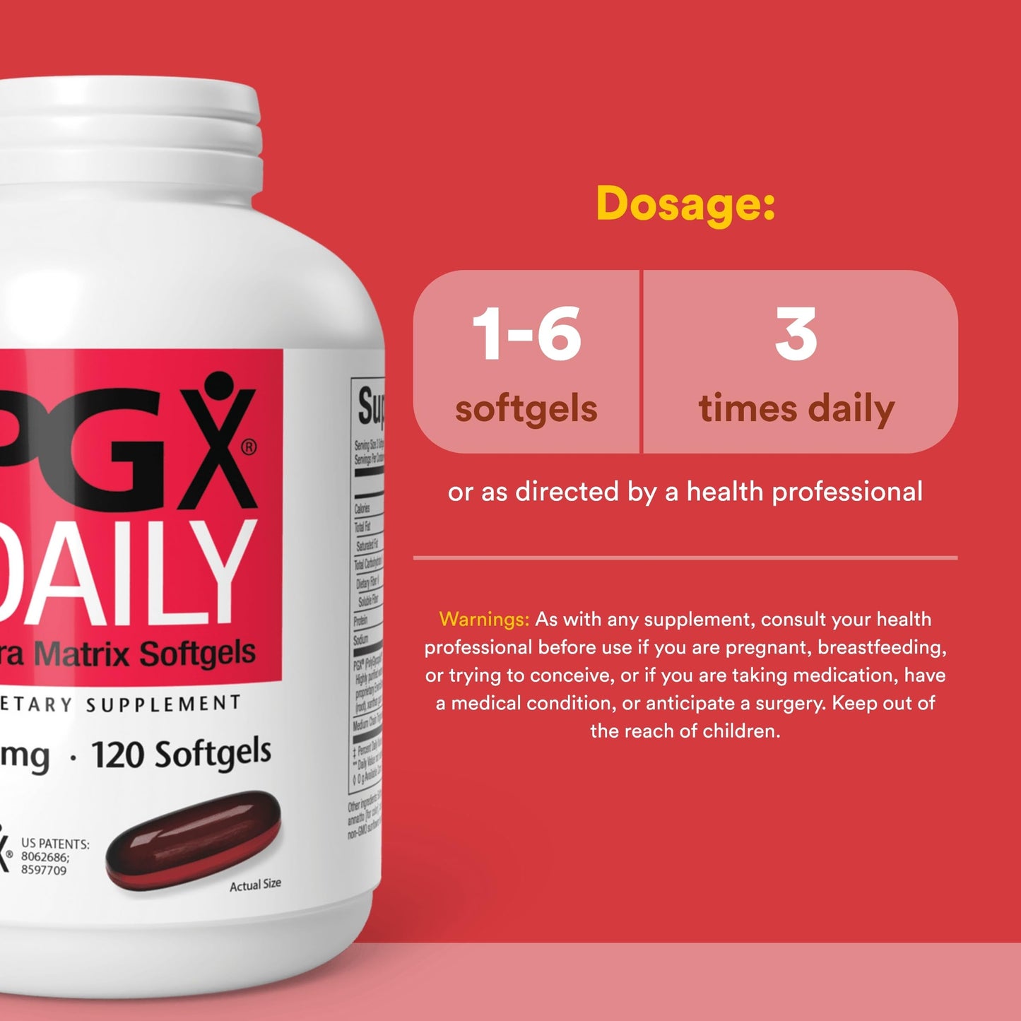 Natural Factors PGX Daily Ultra Matrix Weight Management Support with MCT Oil Softgel, 120 count