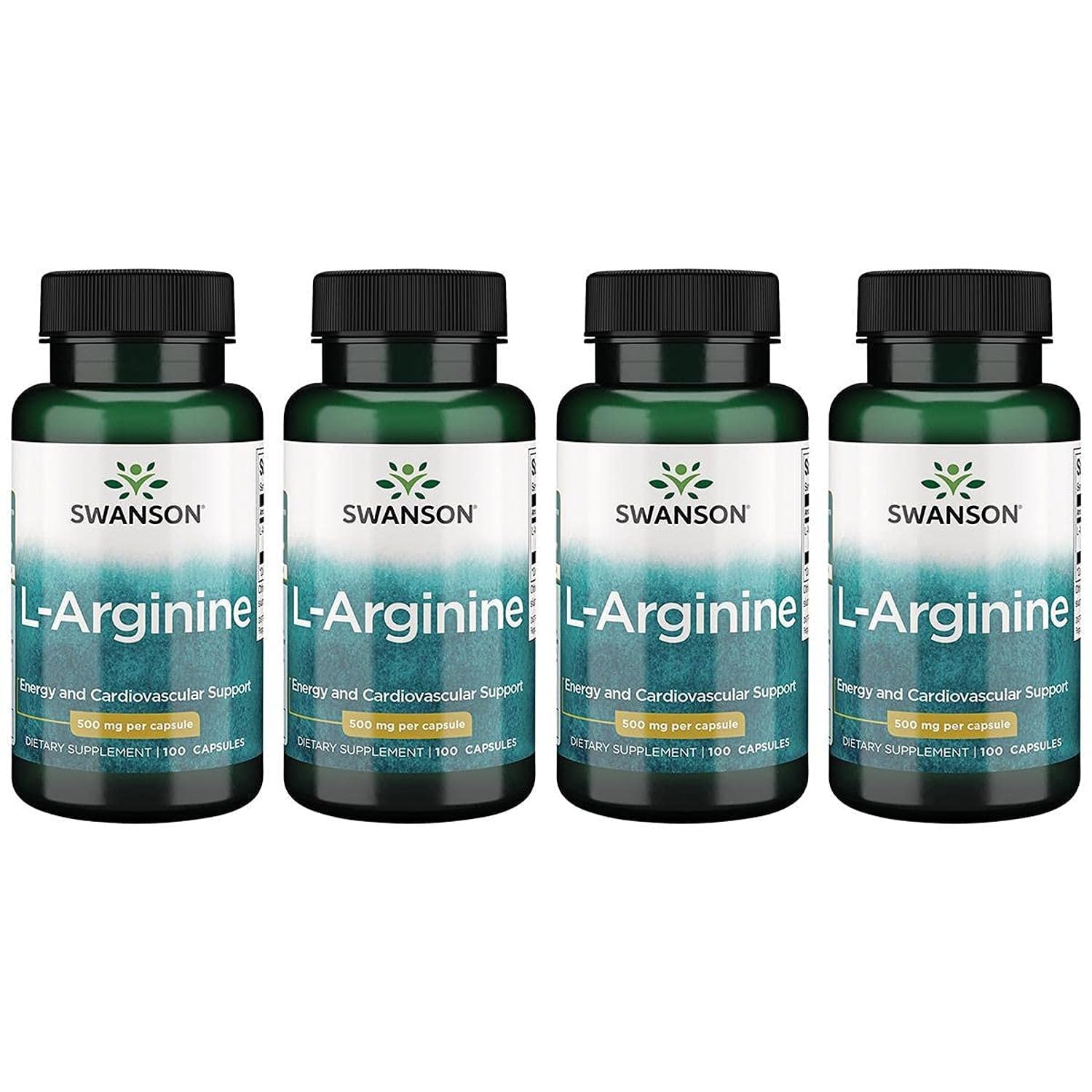 Swanson Amino Acid L-Arginine 500 mg Capsules, 400 Count