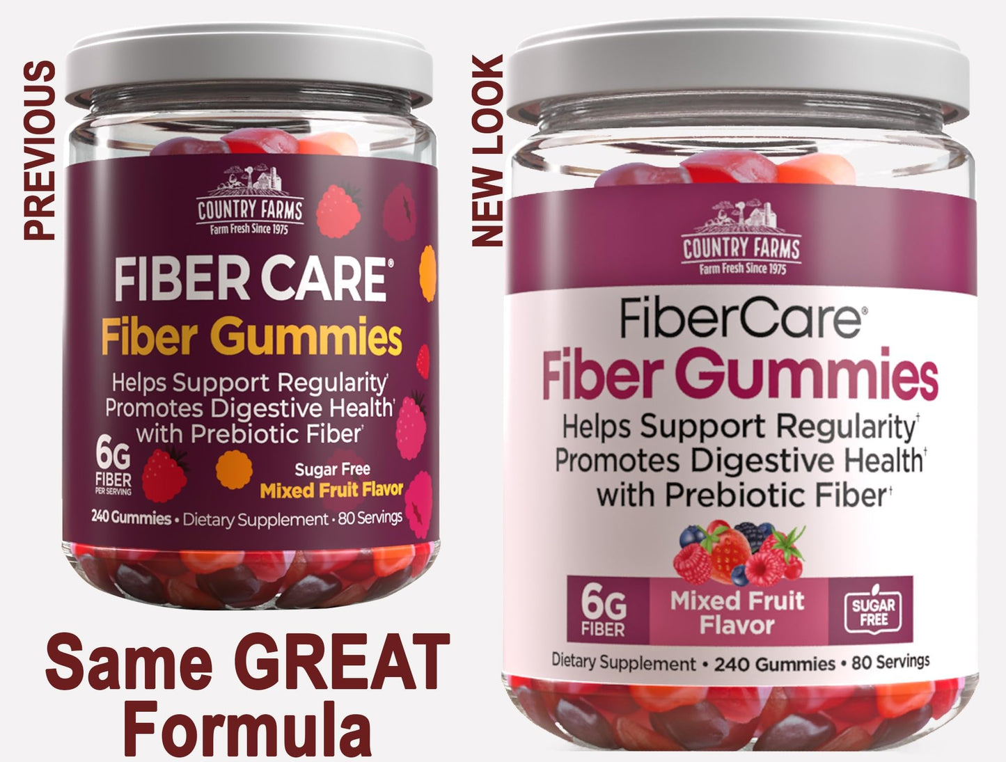 Generic Country-Farm Fiber Care Gummies, 240 Count