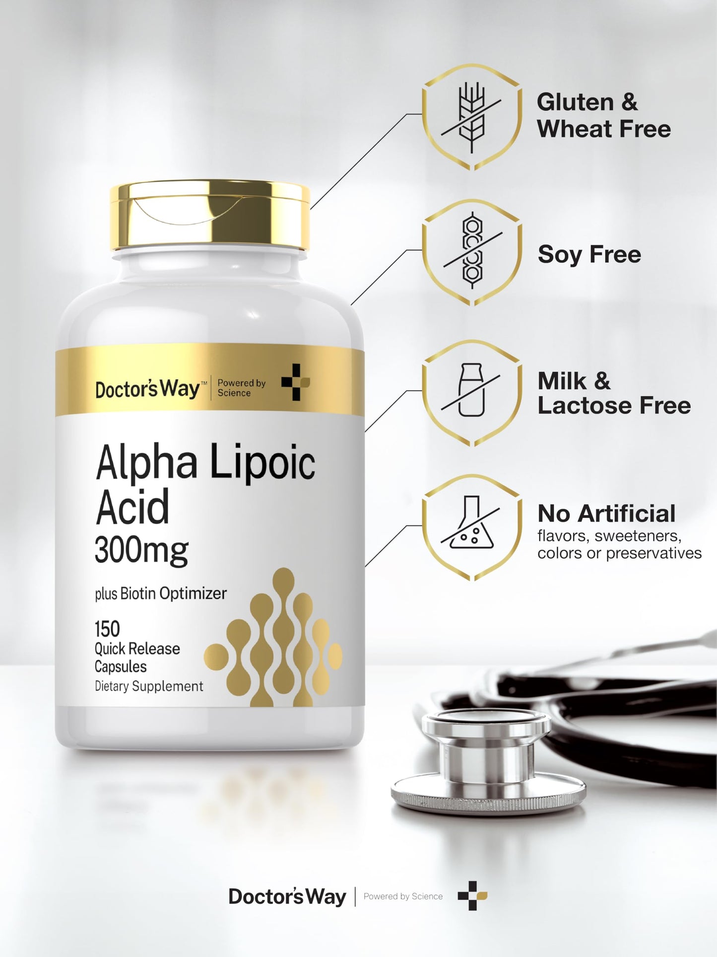 Doctor's Way Alpha Lipoic Acid 300mg Capsule, 150 Capsules