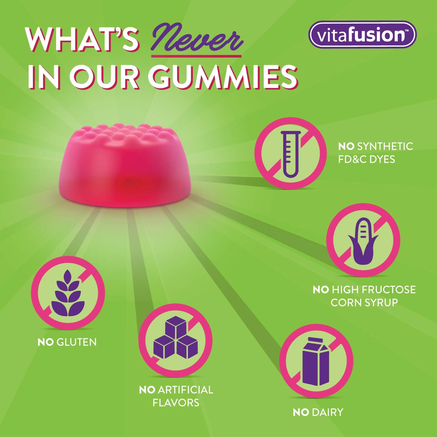 Vitafusion MultiVites Gummy Vitamins, 70 Count