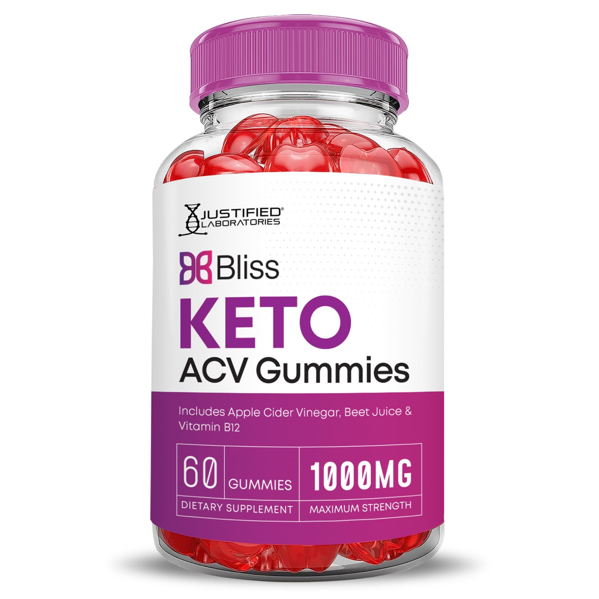 Justified Laboratories Bliss Keto ACV Gummies Gummy 60 Count
