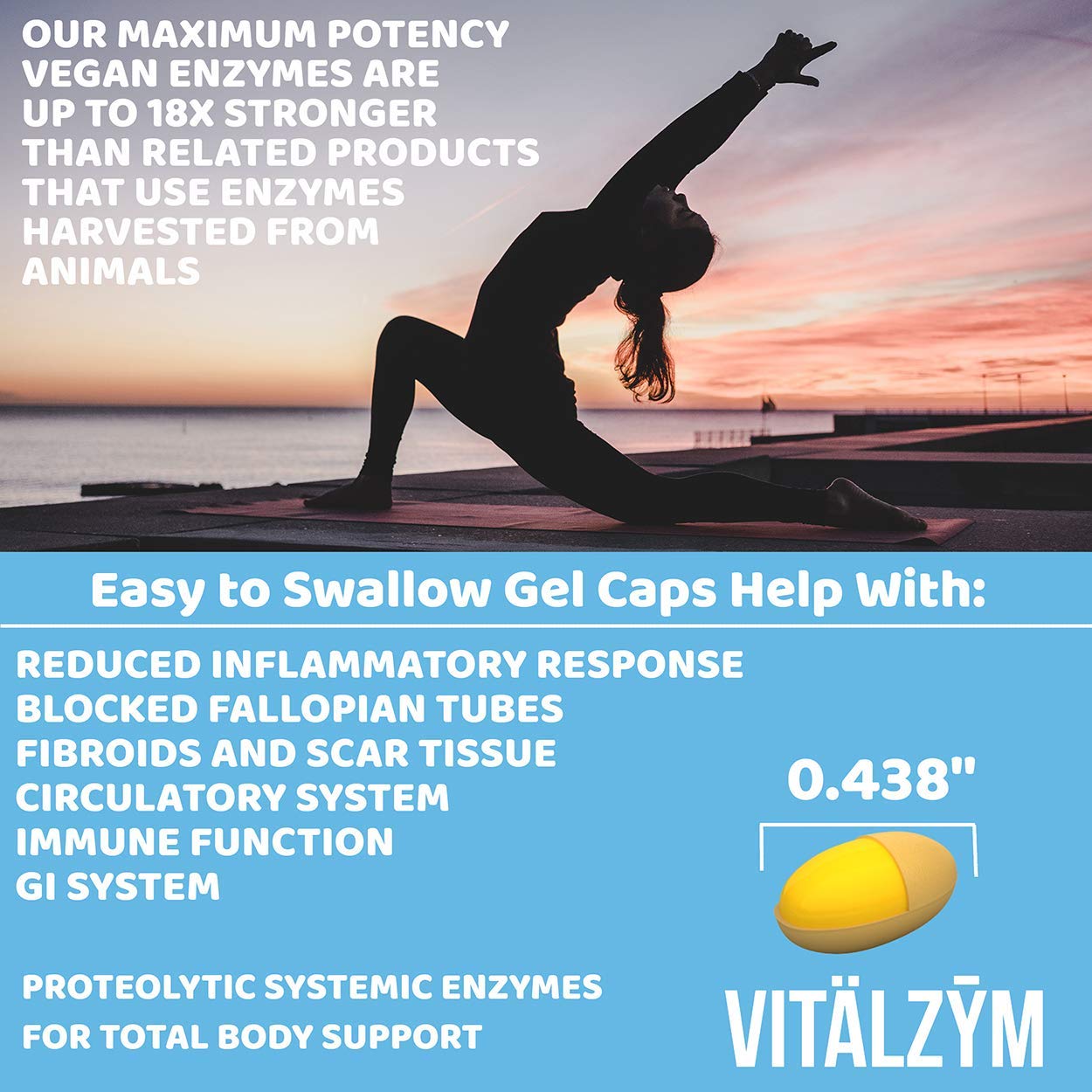 VITÄLZYM Proteolytic Systemic Enzymes Capsules 360