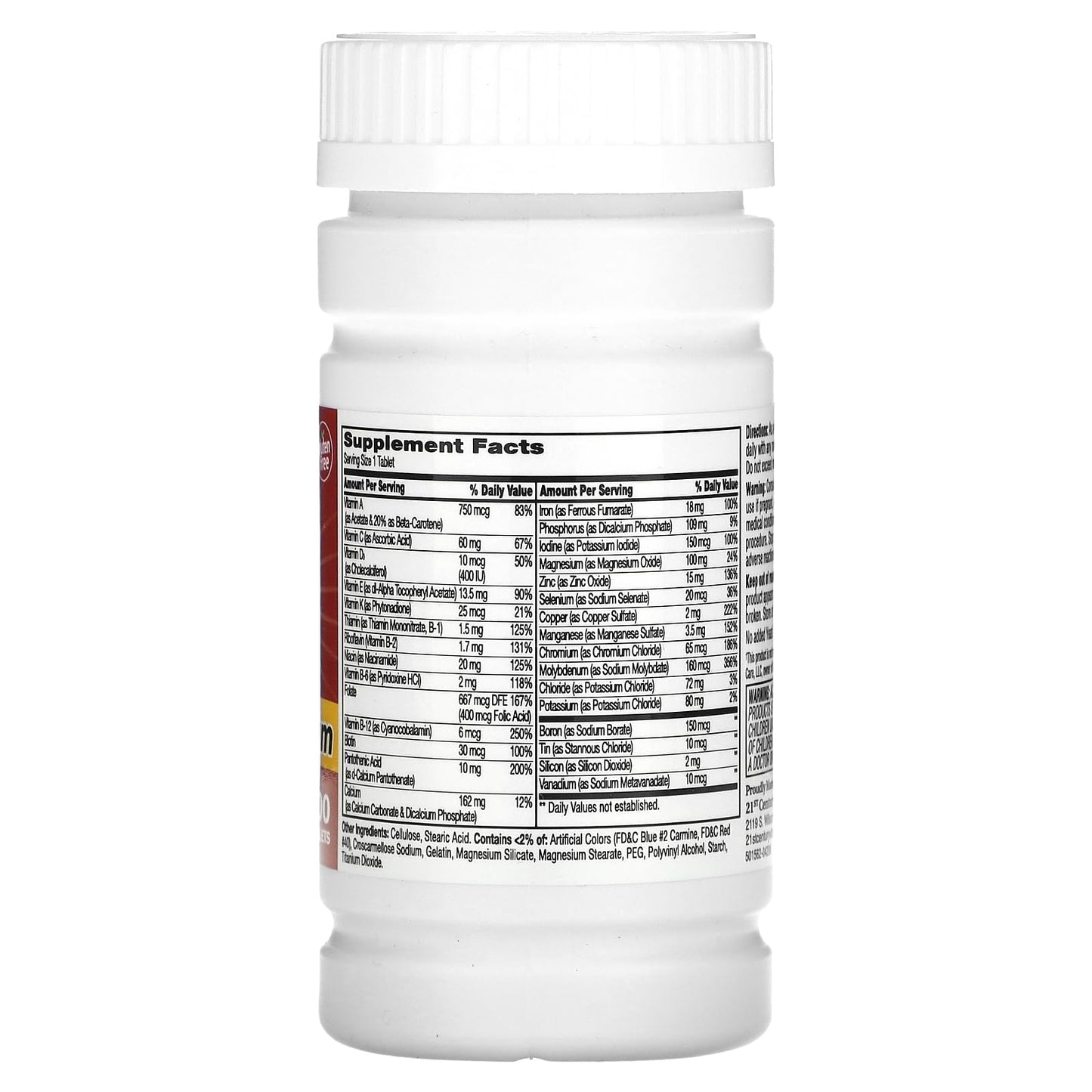 21st Century One Daily Maximum 100 Tablets
