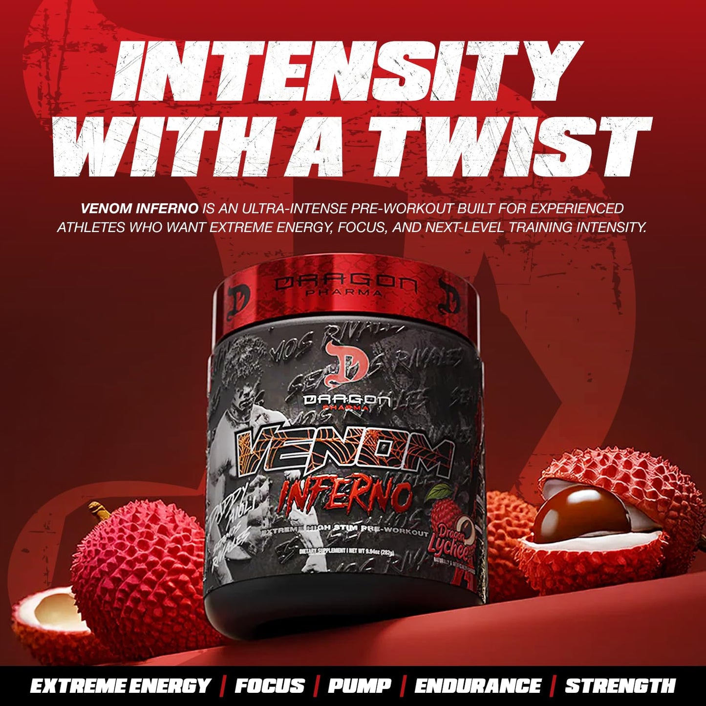 Dragon Pharma Venom Inferno Powder 9.87 Ounce
