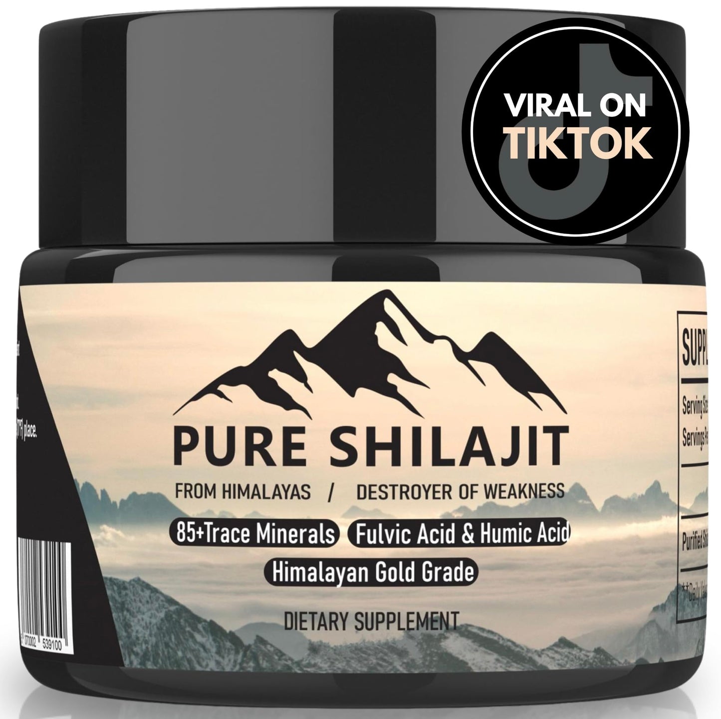 Pure Himalayan Shilajit Shilajit Capsules + Resin, 2 Count