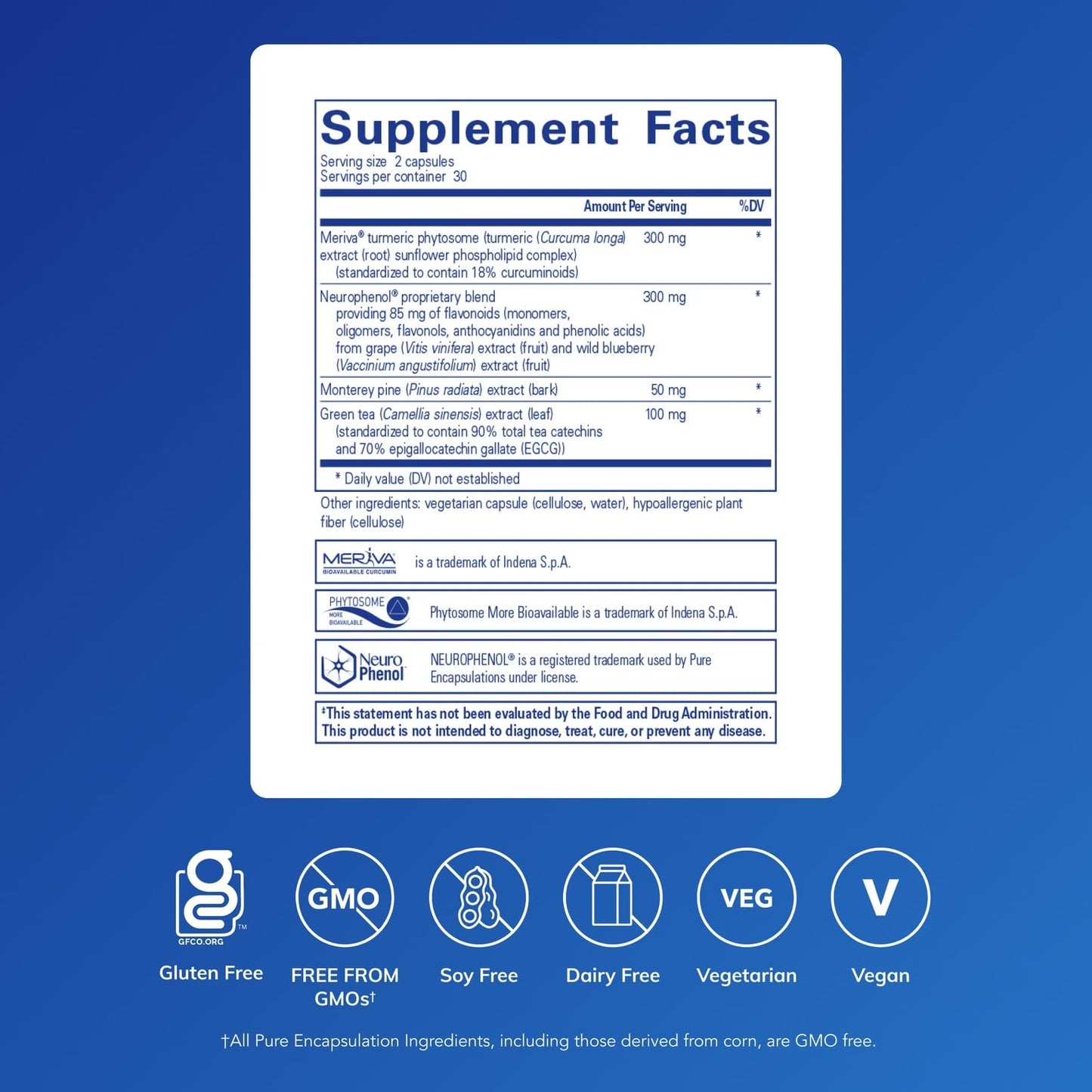 Pure Encapsulations CurcumaSorb Mind 60 Capsules
